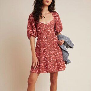 Anthropologie - Malmo Puff- Sleeved Mini Dress